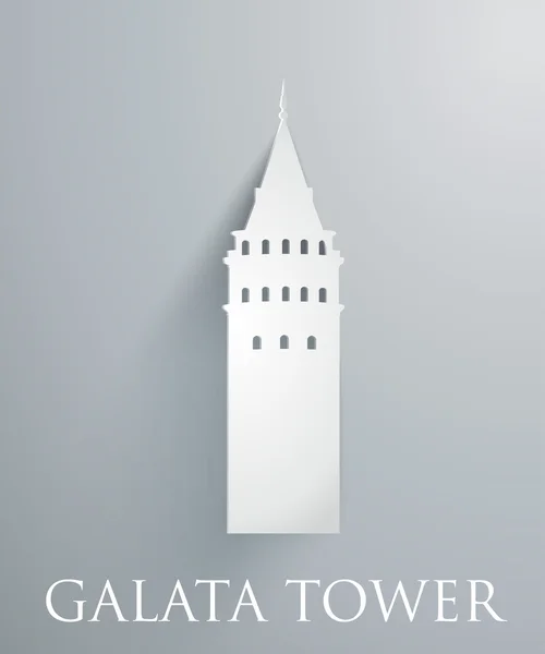 Galata tower — Stockvector