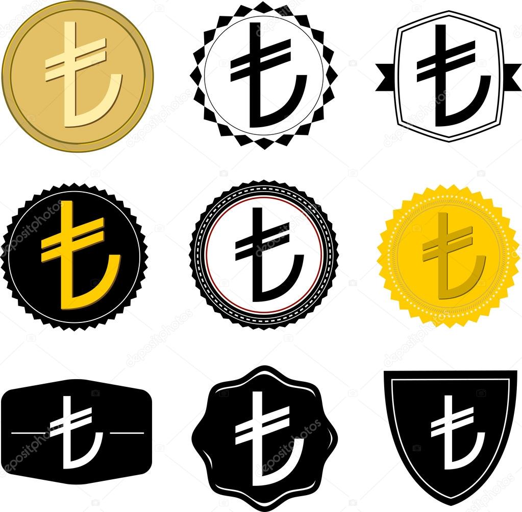 새로운 터키 리라 기호 스톡 벡터 - ©kursatunsal 36360139