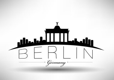 Modern berlin şehir manzarası