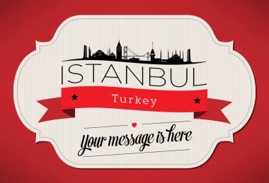 İstanbul Şehir tebrik kartı