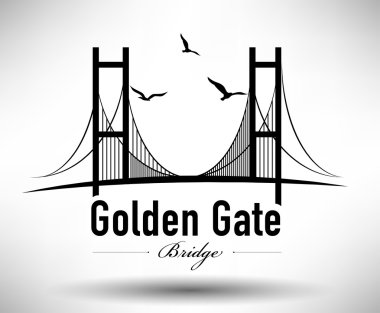 Golden Gate Bridge Typographic Design
