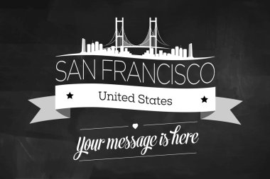 san francisco şehir tebrik kartı