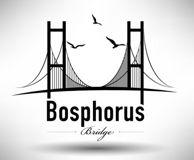Bosphorus Bridge Typographic Design