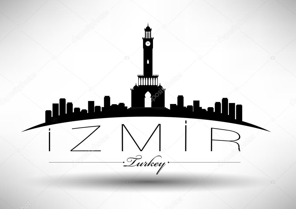 Modern Izmir City Skyline