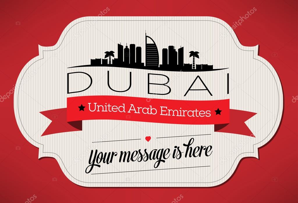 Dubai City Greeting Card