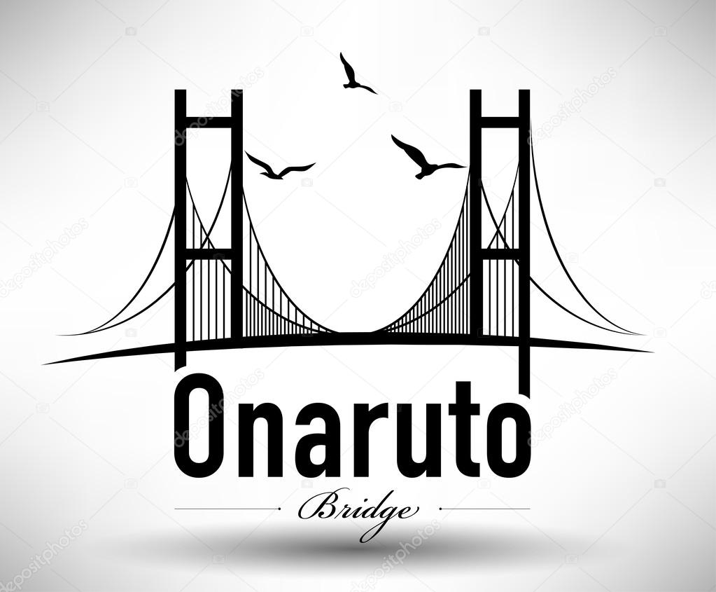 Onaruto Bridge Typographic Design