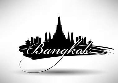 Bangkok şehir manzarası tasarım