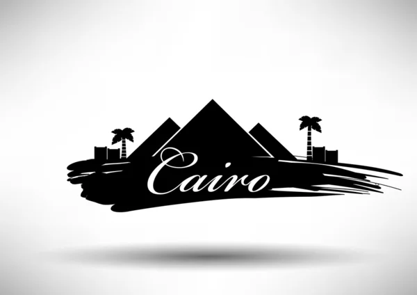 Cairo stad skyline design — Stockvector