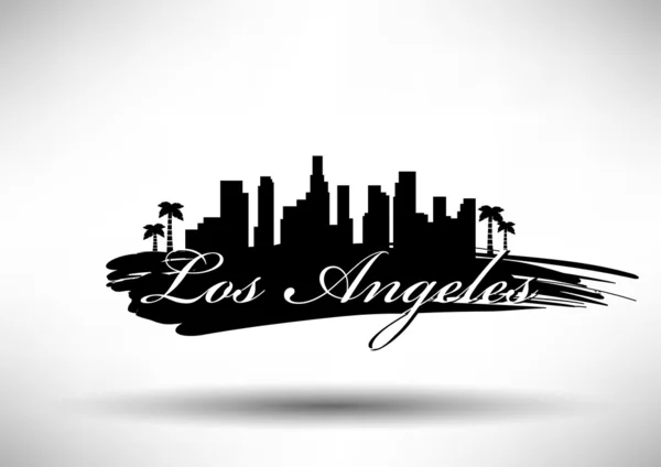 De los angeles city skyline design — Vetor de Stock