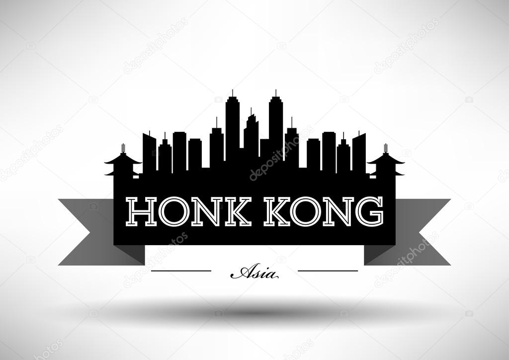 Honk Kong City Skyline Design