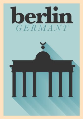 Berlin tipografik şehir poster