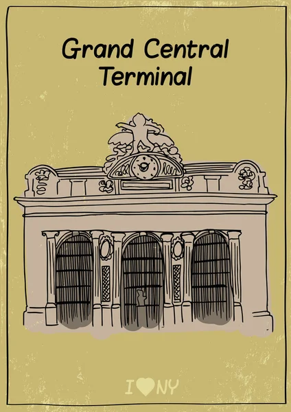 Büyük Merkez Terminali — Stok Vektör