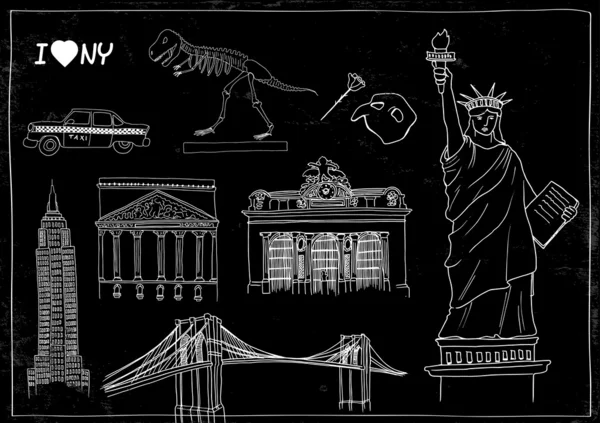 Ensemble de New york — Image vectorielle