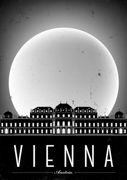 Wenen stad poster — Stockvector