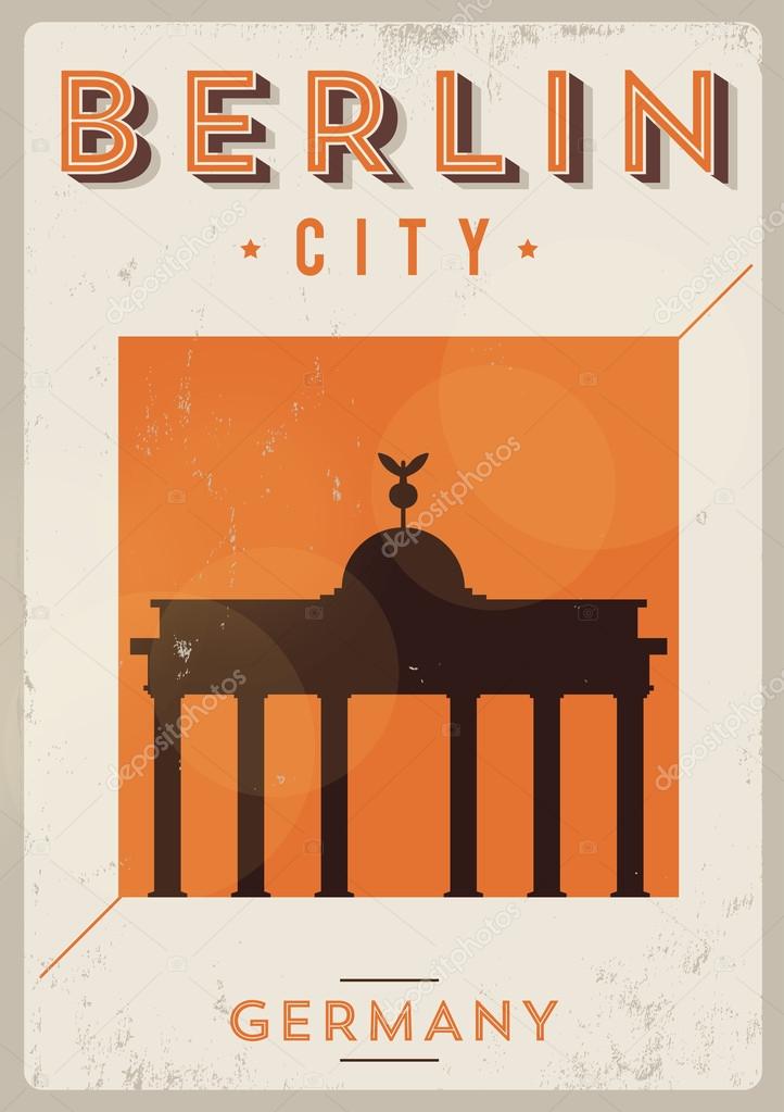 Berlin Typographic City Poster