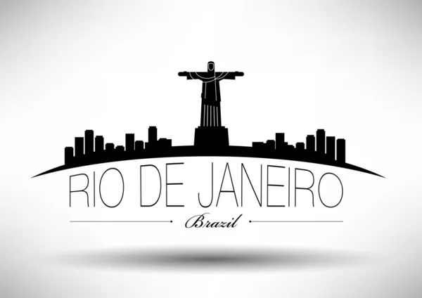 Bir Rio de janeiro poster — Stok Vektör