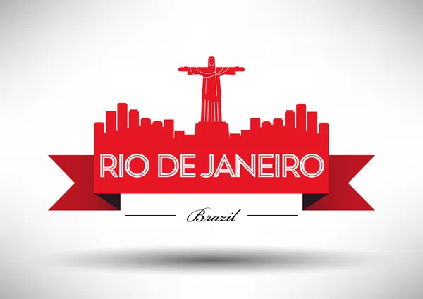 Cartaz do Rio de Janeiro — Vetor de Stock