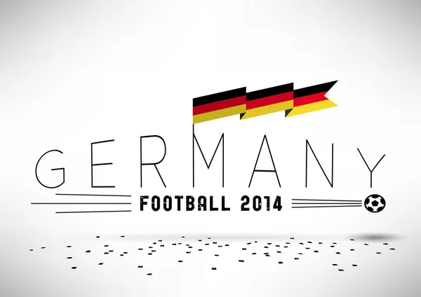 Germania Calcio Design con Bandiera — Vettoriale Stock