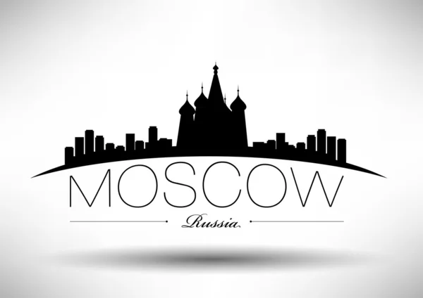 Moskwa miasto Typografia projektowanie — Wektor stockowy