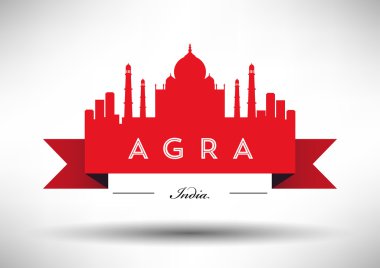 Agra skyline tasarımı tipografi ile