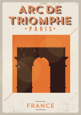 tipografik paris şehir poster tasarımı