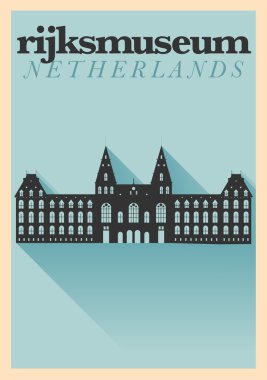 tipografik amsterdam şehir poster