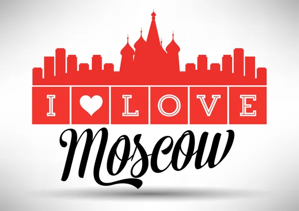 Moskva city typografie designu — Stockový vektor