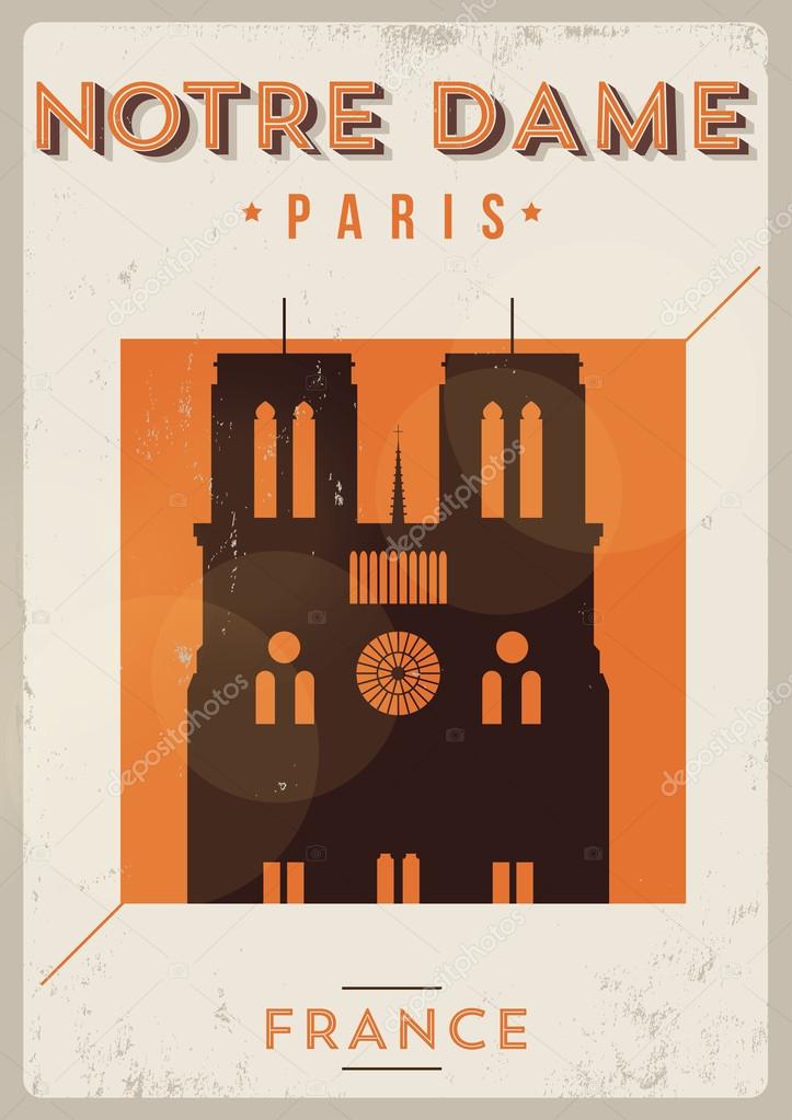 Typographic Paris City Poster Design