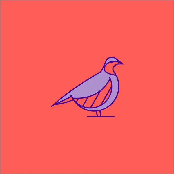 Sparrow Isolado Fundo Rosa Ilustração Vetorial —  Vetores de Stock