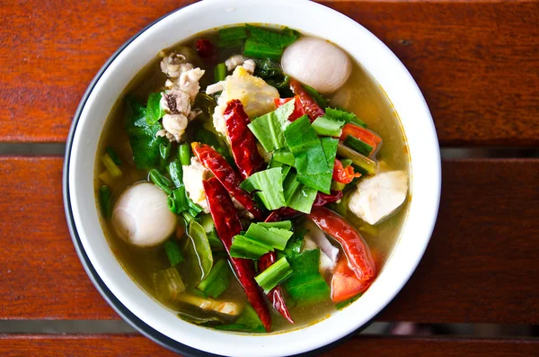 Spicy Chicken Soup — Stock Photo, Image