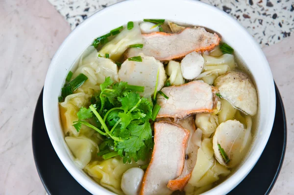 Wanton soup of Cantonese — Stock Photo, Image