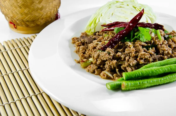 Baharatlı kıyılmış domuz