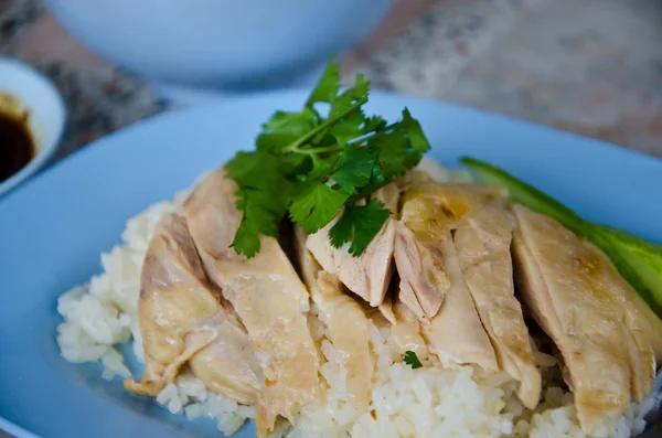 Hainanese chicken rice — Stock Photo, Image