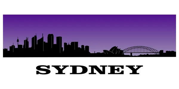 Lo skyline di Sydney — Vettoriale Stock