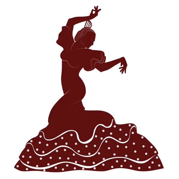Flamenco-Tänzerin — Stockvektor