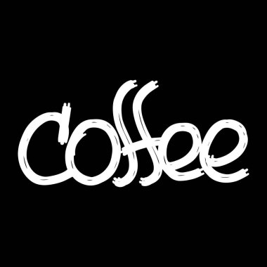 Bar menüsü sözcükleri için el yazısı yazı tipleri. Sloppy tarzı duvar yazısı başlığın için isim iç. kahve.