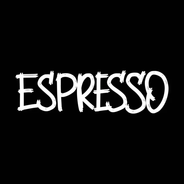 Bar menüsü sözcükleri için el yazısı yazı tipleri. Sloppy tarzı duvar yazısı başlığın için isim iç. Espresso.