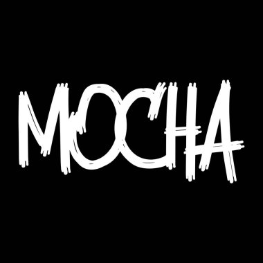 Bar menüsü sözcükleri için el yazısı yazı tipleri. Sloppy tarzı duvar yazısı başlığın için isim iç. Kahve.