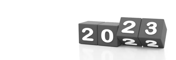 Illustration Des Neuen Jahres 2023 — Stockfoto