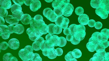 green wire bubbles abstract background wallpaper suitable for multiple ideas