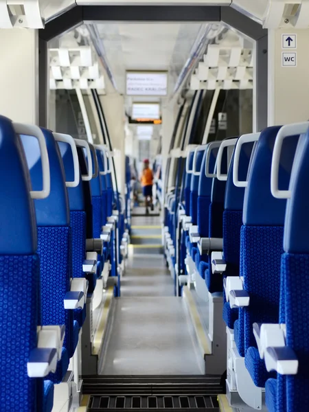 Modern Çek tren iç — Stok fotoğraf