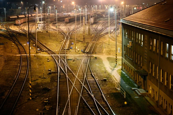 Estação ferroviária de carga — Fotografia de Stock