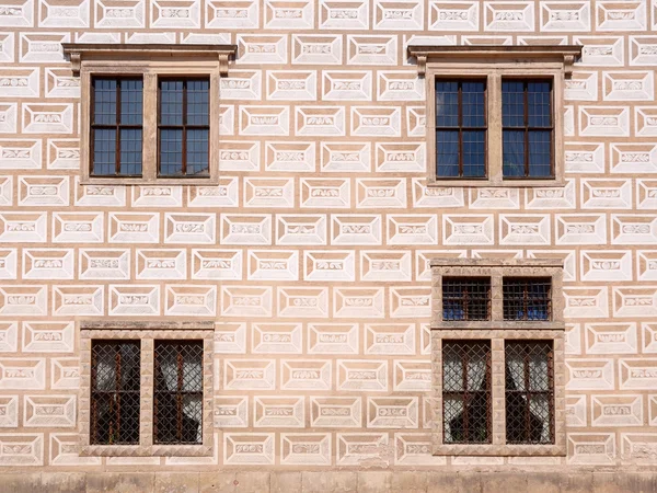 Janelas do castelo de Litomysl — Fotografia de Stock