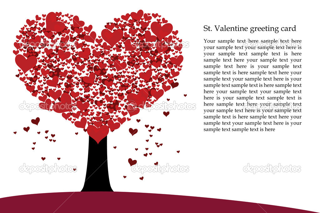 St. Valentine greeting card