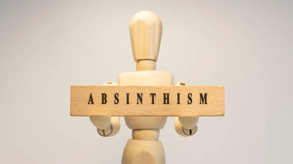 Absinthium Disease Written Wooden Surface Health Concept — Foto de Stock