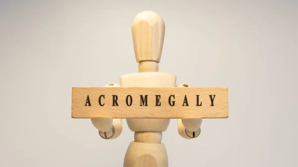 Acromegaly Disease Written Wooden Surface Disease Health — Foto de Stock
