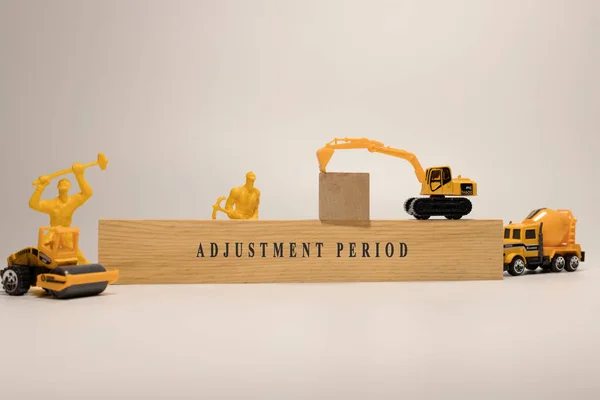 Adjustment Period Written Wooden Surface Finance Mortgage — Stock fotografie