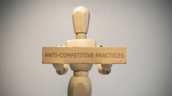 Competitive Practices Written Wooden Surface Close Studio Social Issues — Stock Fotó