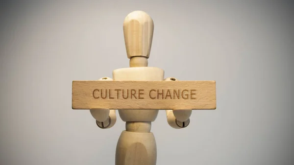 Culture Reform Written Wooden Surface Close Studio Social Issues — Foto de Stock
