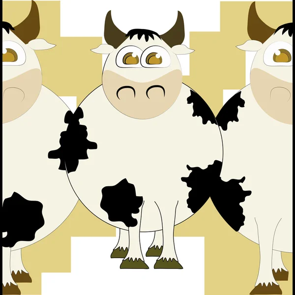 Три корів — стоковий вектор